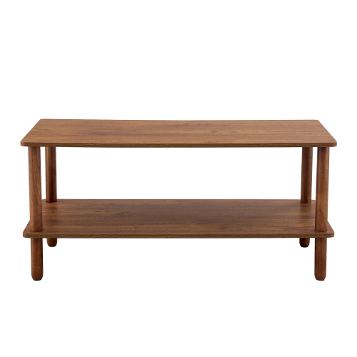 Elegant Modern Coffee Table with Dual Square Structure