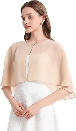 Shawl and Wraps for Evening Dress Chiffon Shawls Wedding Shrug Guest Bridesmaid Cape Scarves for Womens