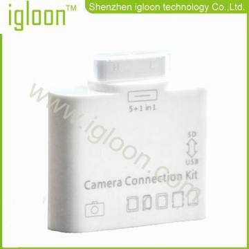 Camera Kit 5 In 1 kaartlezer voor Ipad 2 de nieuwe Ipad 3 steun Sd Usb Micro Sd Ms M2 kaart