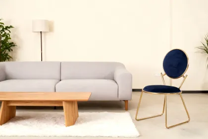 modern upholstered chairs round-back seating