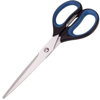 High-Quality Deli 6058 Anti-Stick Anti-Rust Stainless Steel Scissors for Office and Home Use