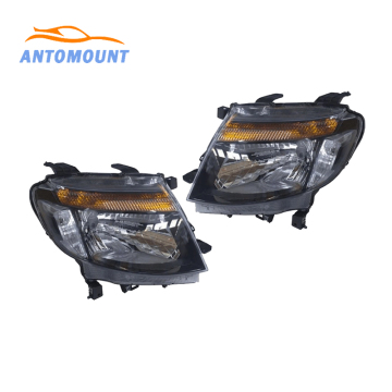 Uda Auto Lighting Systems Black Headlight Headlamps for Ford Ranger 2010