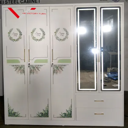 Modern 5-Door Swing Wardrobe: Customized Bedroom Furniture Design