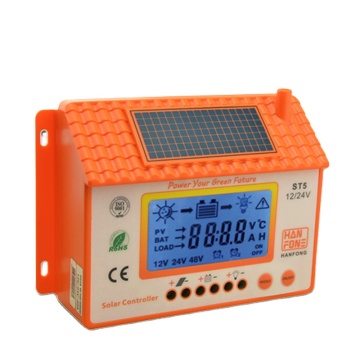 Hanfong 12V/24 V Fuente de alimentación Controlador de cargador solar