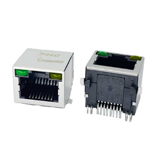 W / LED-afgeschermde SMT RJ45-aansluitingen