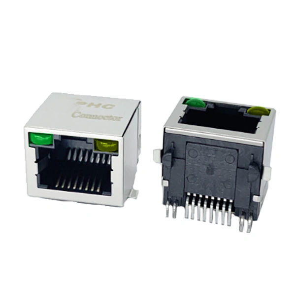 W/LED SHIELDED SMT RJ45 CONNECTORS China Manufacturers Suppliers ...