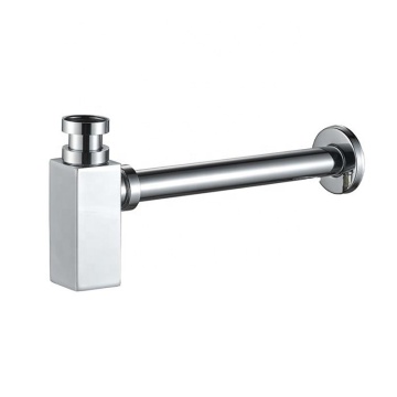 Round Chrome Bathroom Accessories: Complete Kit Including Bottle Trap, Basin Sink Siphon, and Waste Pipe