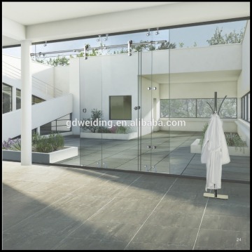 inox glass sliding barn door fittings