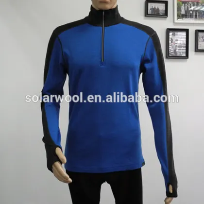 Mens Merino Wool Cycling Jersey Sportswear