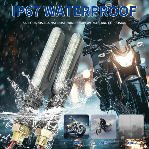 LiuHJG Universal IP67 9 LED Motorcycle Rear Indicator Blinker Turn signal Lights for Motorbike