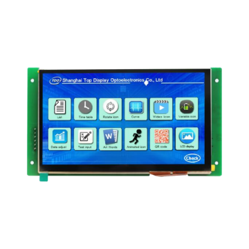 TDO 7 Inch TN 800x480 Square Landscape Touch TFT LCD UART Display with TTL Interface