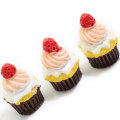 Bulk Cheap 100pcs / bag Mini Cupcake a forma di dessert con retro piatto Cabochon per decorazioni per giocattoli fai-da-te Charms Articoli per bambini