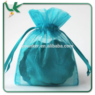 China Wholesale 3'' x 4'' Teal Organza Bag