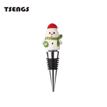 Heiße Weihnachtsfeier -Vorräte: Wiederverwendbare Metallweinstopper und Flaschenversiegelung