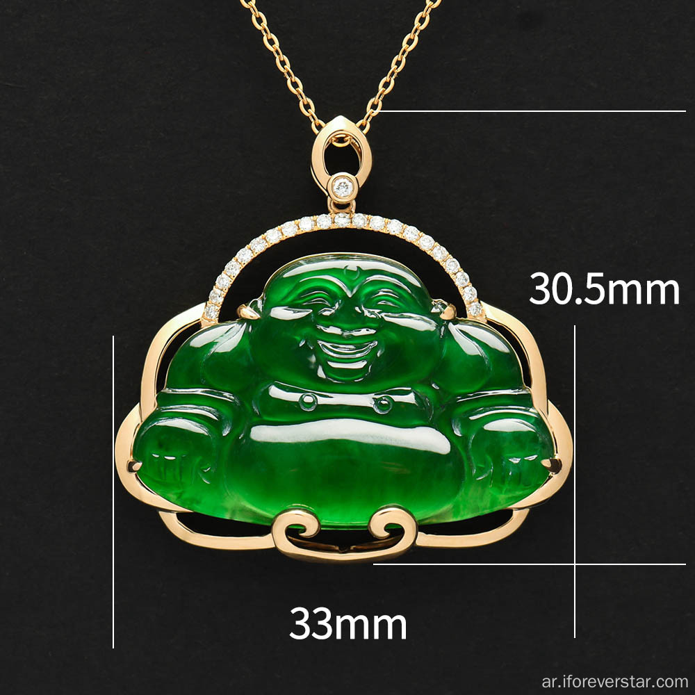 Maitreya Buddha Jade Gemstone Jewelry