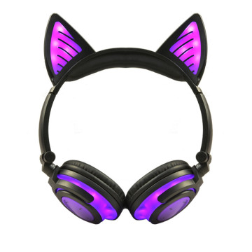 Wireless Cat Ear LED Light Up Bluetooth Headphones