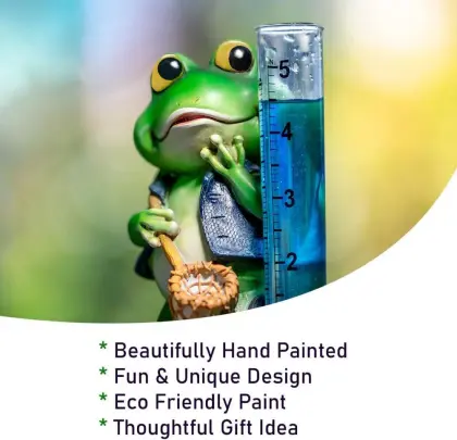 Simply Hue Cute and Mischievous Frog Rain Guage