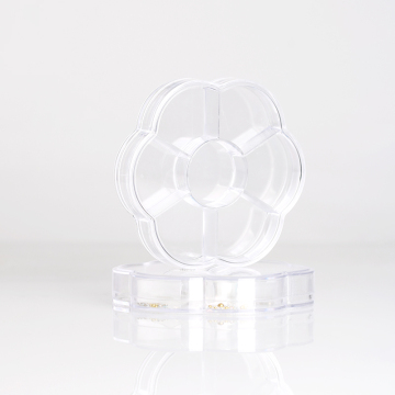 Flower Shape 82.9mm x 82.9mm x 15mm Powder Container for Gel Polish and Glitter