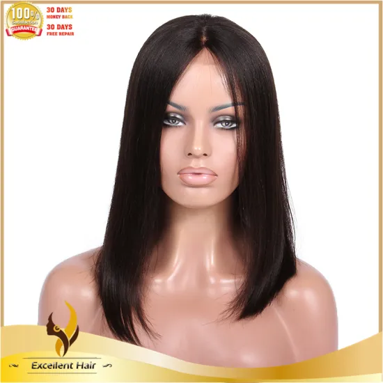 Chinese imports wholesale yaki straight indian human hair cheap lace front wig with baby hair