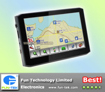 5-inch TFT-LCD ARM11 468MHz Car GPS Navigation Video MP3 MP4 FM Transmitter 2011New MAP