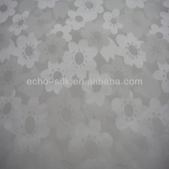 16mm 100% silk satin JQD brocade fabric