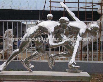 china sculpture stainless steel sport man