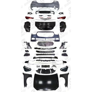 Autokörpersysteme mit vorderen und hinteren Stoßstangen, Kühlergrilllampen für Benz E W212 (09-15) bis W213 - kein Schneiden erforderlich