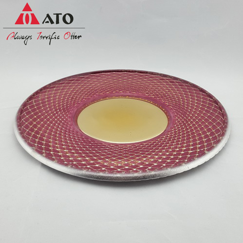 Ato элегантная тисненная тарелка с алюминзированием и спрей