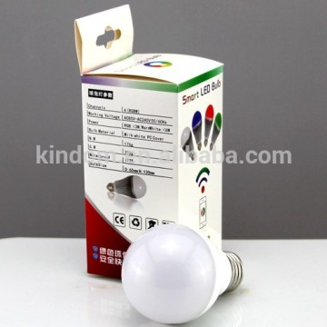 2016 new style global rgbw aluminum/plastic 5w/7w/9w mi. light wifi bulb