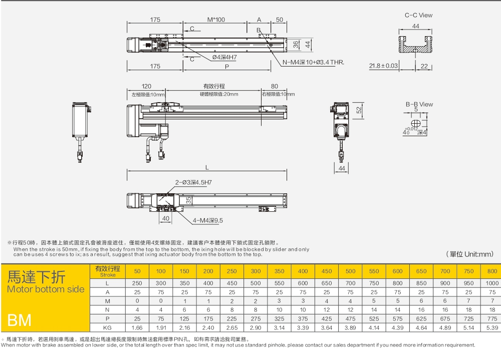 Linear Guides With A Maximum Stroke Of 800mm