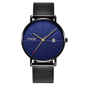 Custom Minimalist Alloy Case Quartz Watches for Men