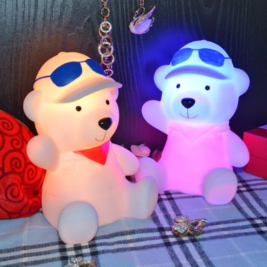 color change plastic dog,cat,rabbit,elephant,hedgehog animal room night light