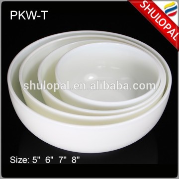 White Glass Porcelain Opal Glass Noodle Bowl