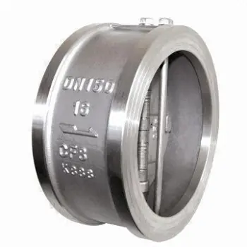 Wafer dual plate check valve, -29 to 425°C temperature