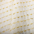 Gold Silke Streifen Jacquard Stoff für Kleidungsstück