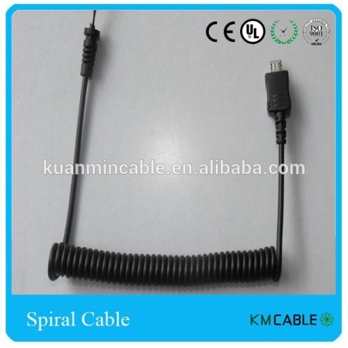 High quality flexible usb spiral data cable