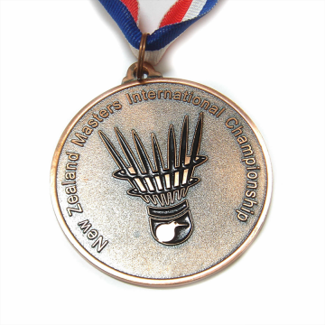 Custom international championship badminton medal