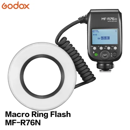 Godox MF-R76N Macro LED Ring Flash for Nikon