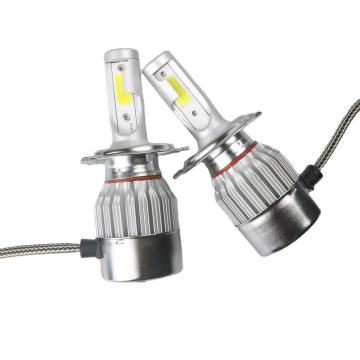 Aluminum Auto LED Light Bulbs H7 H11 9005 9006 36W H4 12V C6 6000K Car Headlights
