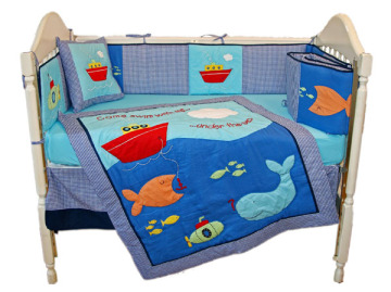 Steamship 6 Piece Crib Bedding Set