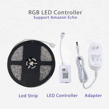 WiFi Smart APP Remote Controlled LED strip lights work with Alexa