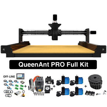 QueenAnt PRO 1610 Black CNC Full Kit with Ball Screw and Linear Rails - Advanced Engraving Machine by QueenBee
