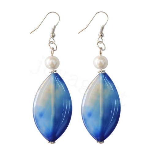 Natural Gemstone Agate Earring