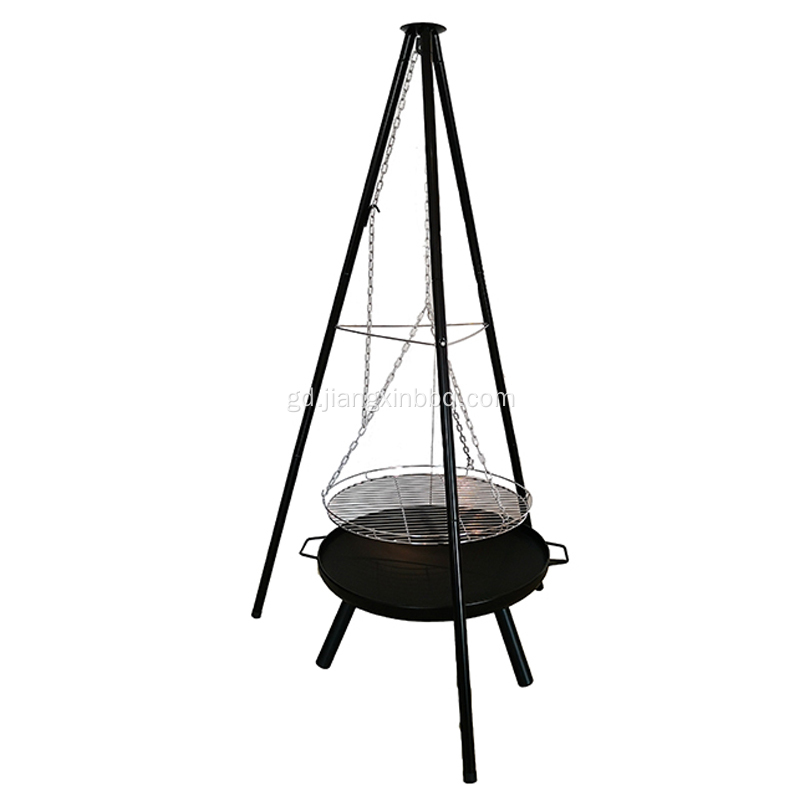 BBQ Hanging Barbecue Charcoal Patio Tripod