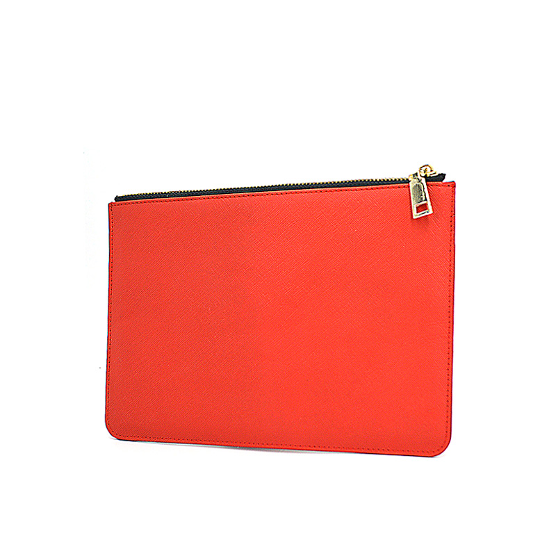 Safiano Leder Lady Umschlagbeutel Zip Clutch -Taschen