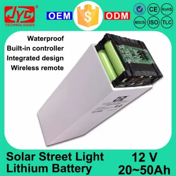 Patent Design and Easy Install 12V Solar Street Light Lithium LiFePO4 Battery for Existing 20W 30W 60W Solar Street Lamp Pole