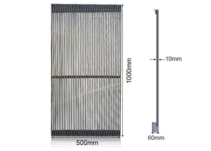 curtain led video display