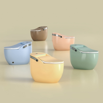 2024 New Model TBVS Smart Toilet with Egg Shape Design, Automatic Flush and Integrated Earphones