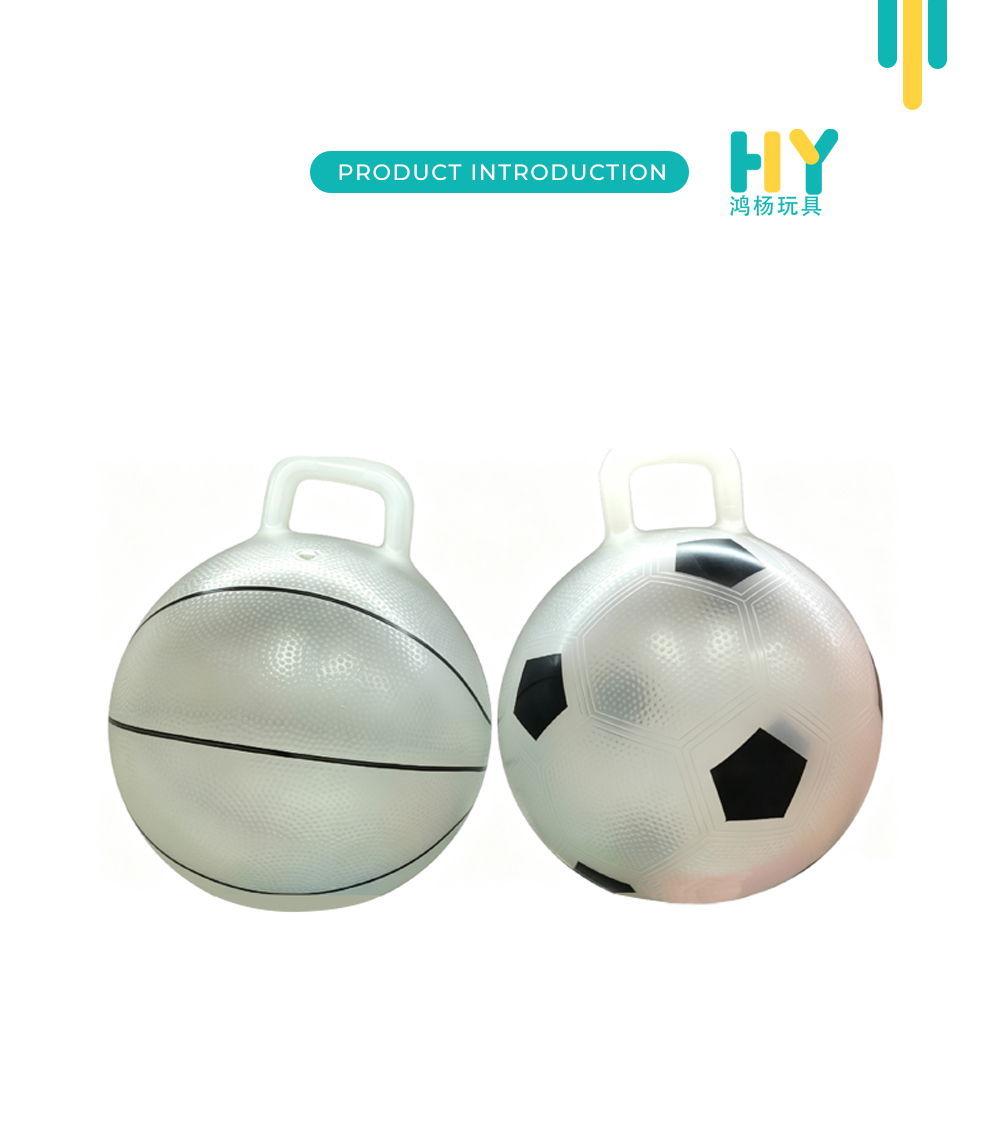 Black White Soccer Giant Handle Bouncer X