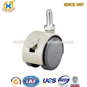 2-inch Dual Wheel Swivel chair leg casters with Brake